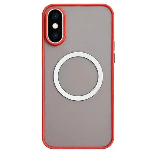 Funda para iPhone Xs Max Hawkeye Piel con Magsafe (Roja)