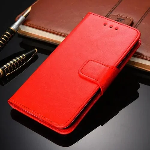 Funda para Kyocera Android One S8 Crystal Texture Clee Three (Roja)