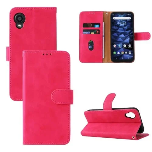 Funda para Kyocera Digno Bx2 de Cuero con Hebilla Magnética (Rose Red)
