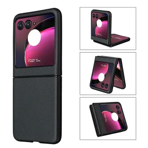 Funda para Motorola Moto Razr 40 Ultra Pu Leather PC Phone Case (Verde)