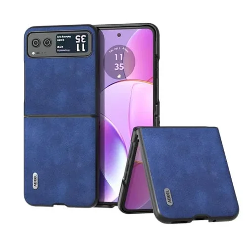Funda para Motorola Razr 40 Abeel Marruecos Textura PU Caja del Teléfono (Azul)
