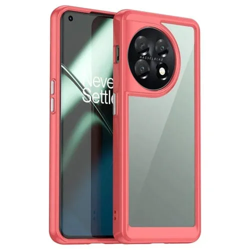 Funda para OnePlus 11 5G Colorful Series Acrílico + TPU (Rojo)