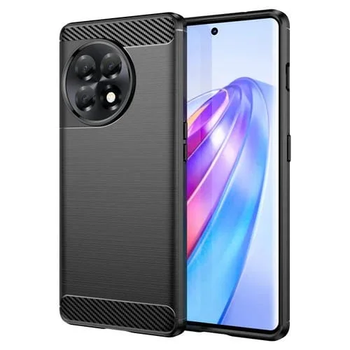 Funda para OnePlus Ace 2V TPU Fibra de Carbono Textura Cepillada (Negro)