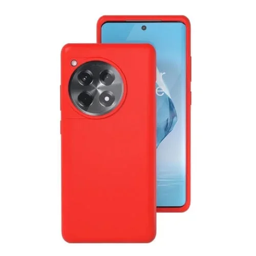 Funda para OnePlus Ace 3 de Silicona Líquida con Protección Completa (Rojo)