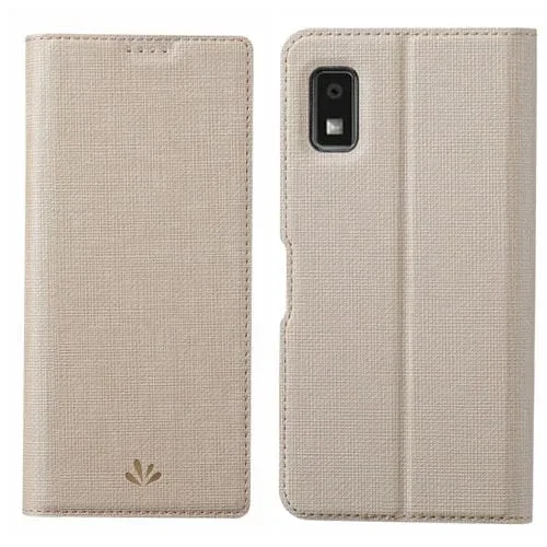 Funda para Sharp Aquos Wish 3 Vili Dmx Series TPU y PU Cuero con Tapa Horizontal y Atracción Magnética (Oro)