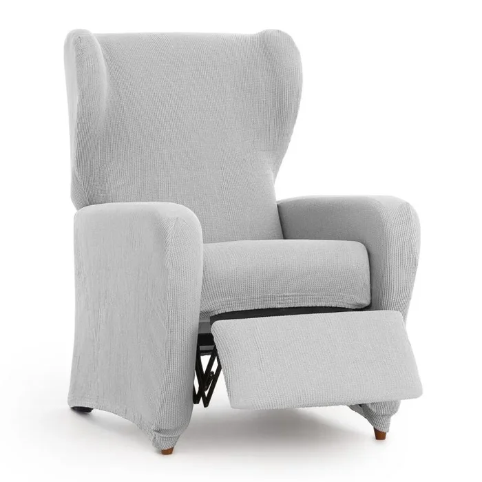 Funda para sillón con pies separados eysa ulises gris perla 90 x 100 x 75 cm
