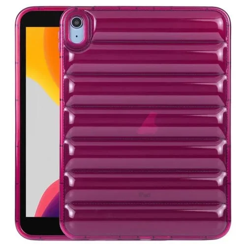Funda para Tableta Eiderdown Cushion para iPad 10.2 2019 / 2020 / 2021 a Prueba de Golpes (Rosa Roja)