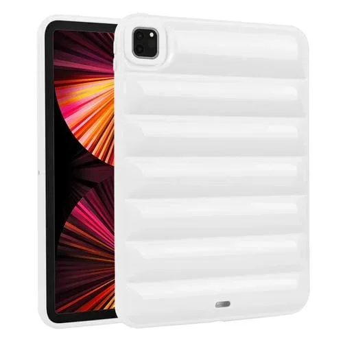 Funda para Tableta Eiderdown Cushion para iPad Pro 11 2022 / 2021 / 2020 a Prueba de Golpes (Blanco)