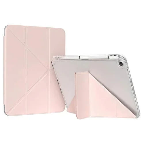 Funda para Tableta Gebei iPad 10.2 (2021/2020/2019) Cuero Deformación (Rosa)