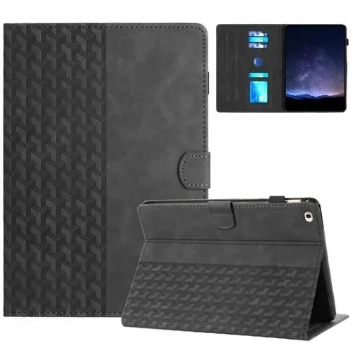 Funda para Tableta iPad Mini 5/4/3/2/1 Cuero En Relieve con Bloques de Construcción (Negro)