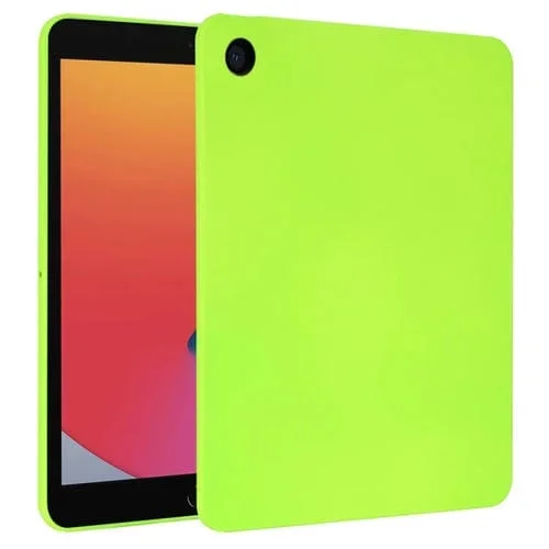 Funda para Tableta TPU Apple iPad 10.2 (2019/2020/2021) Protección Verde Fluorescente