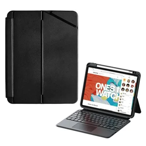 Funda para Tableta Zga K01 para iPad Pro 12.9 con Teclado Magnético Inalámbrico Bluetooth (Negro)