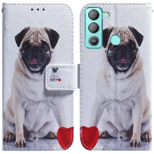 Funda para Tecno Pop 5 LTE BD4 con Dibujo de Color Pug