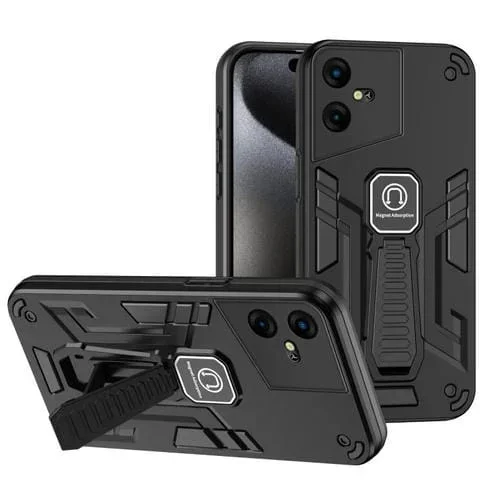 Funda para Tecno Pova Neo 3 2 en 1 con Soporte y Protección a Prueba de Golpes (Negro)