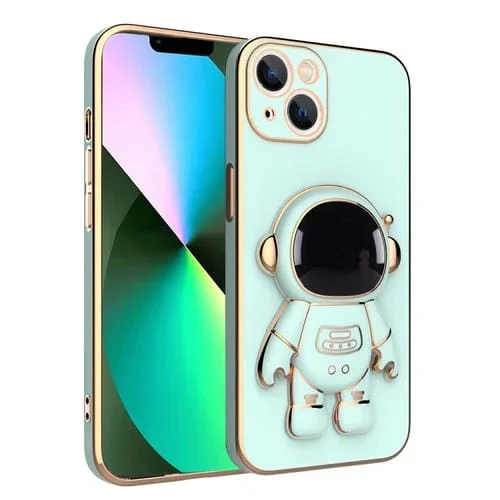 Funda para Teléfono Apple iPhone 11 con Soporte de Astronauta (Verde Matcha)