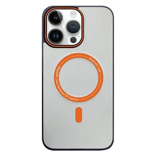 Funda para Teléfono Apple iPhone 13 Pro Max Textura Madera Magsafe (Gris Titanio)