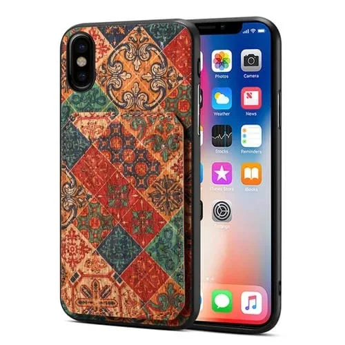 Funda para Teléfono Apple iPhone Xs / X con Ranura para Tarjeta Dual (Azul Invierno)