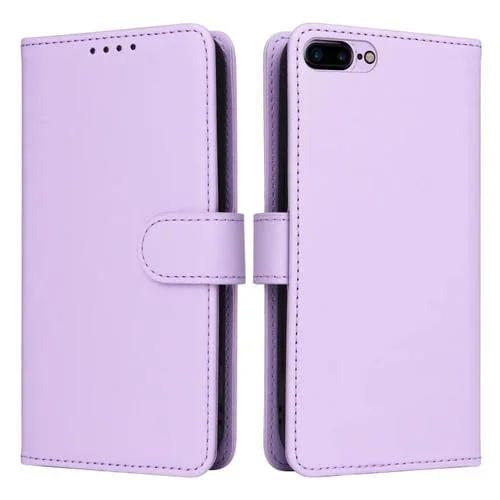 Funda para teléfono Betopnice Bn-005 cuero desmontable 2 en 1 para iPhone 6 Plus / 7 Plus / 8 Plus (Púrpura Claro)