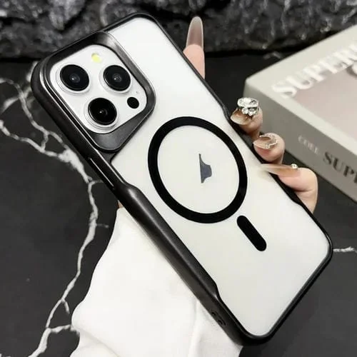 Funda para Teléfono Blade Galvanoplastia Esmerilada Magsafe para iPhone 13 Pro Max (Negro)