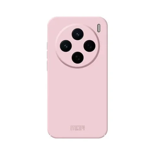 Funda para Teléfono con PC con Todo Incluido y Tacto Agradable para la Piel de la Serie Mofi Qin para Vivo X200 (Rosa)