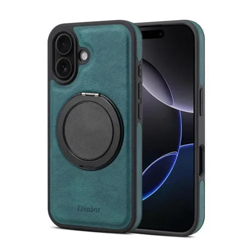 Funda para Teléfono Denior A14 Skin Feel con Soporte Giratorio Magsafe para iPhone 16 Plus (Azul)