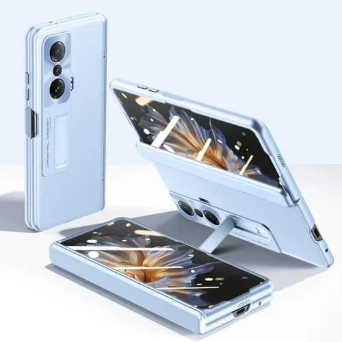 Funda para Teléfono For Honor Magic Vs Pioneer Skin-Feel con Bisagra Integral a Prueba de Golpes (Azul)