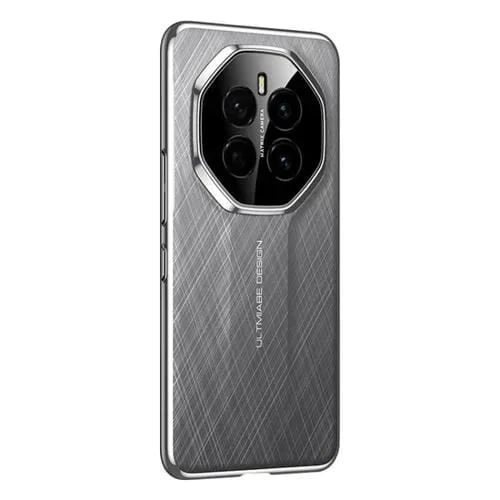 Funda para Teléfono Honor Magic7 con Pintura de Cuero Liso y Diseño Ultimate (Gris)