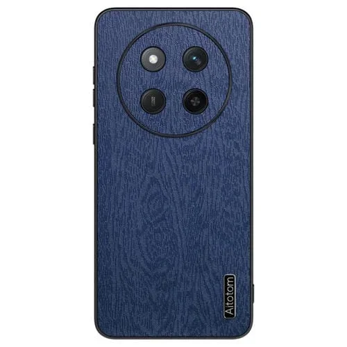 Funda para Teléfono Honor X60Pro a Prueba de Golpes Cuero con Corteza de Árbol (Azul)