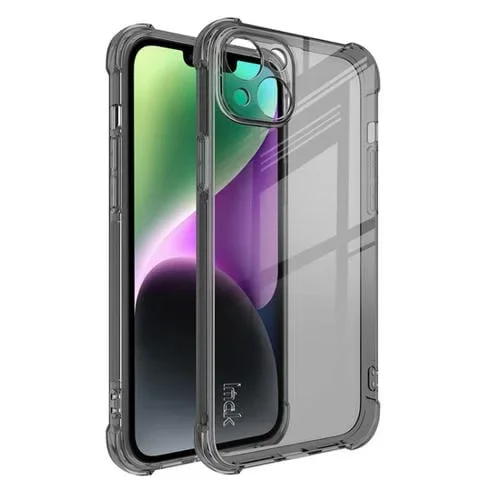Funda para Teléfono Imak iPhone 14 a Prueba de Golpes Airbag TPU (Negro Transparente)