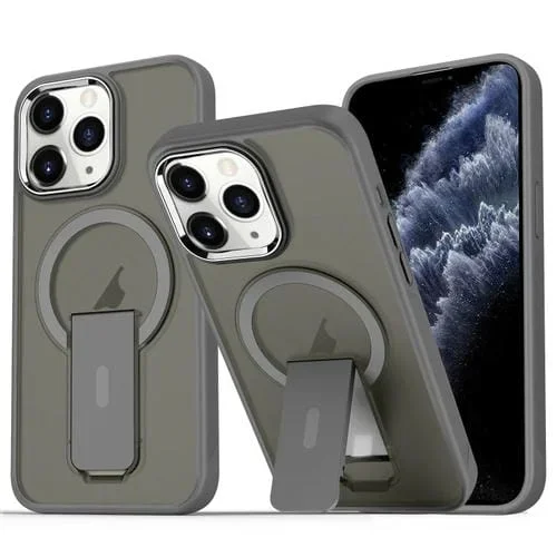 Funda para teléfono iPhone 11 Pro Acrylic TPU con Soporte Magsafe (Gris Titanio)