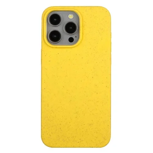Funda para Teléfono iPhone 11 Pro Material de Paja de Trigo + TPU (Amarillo)