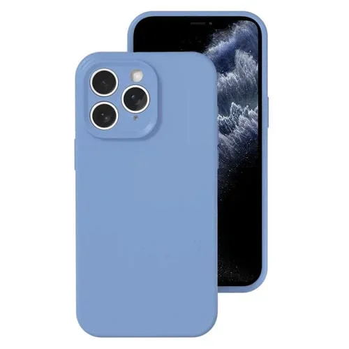Funda para Teléfono iPhone 11 Pro Max Cobertura Total Silicona Líquida (Azul Niebla)