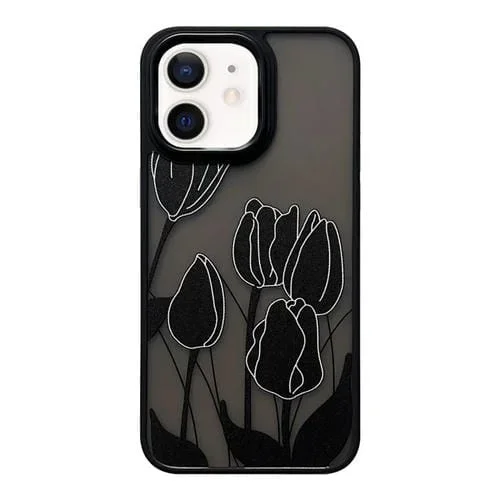 Funda para Teléfono iPhone 11 Skin Feel Matte TPU + PC a Prueba de Golpes (Tulipán)