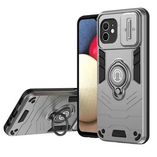 Funda para Teléfono iPhone 12 Camshield Ring Holder (Gris)