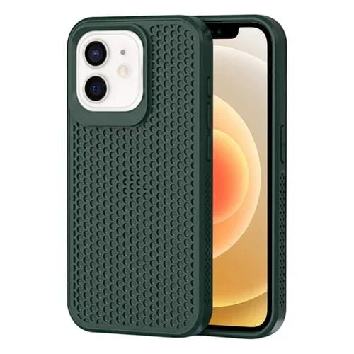 Funda para Teléfono iPhone 12 con Disipación de Calor (Verde Oscuro)