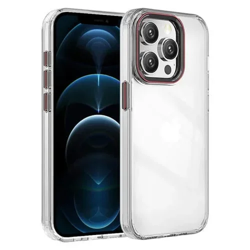 Funda para Teléfono iPhone 12 Pro Max Crystal TPU Hybrid Transparente