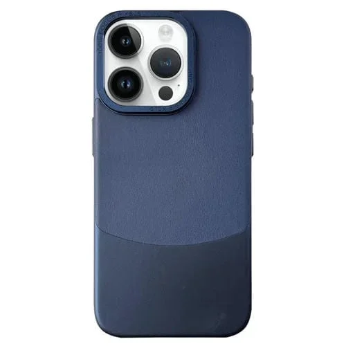 Funda para Teléfono iPhone 12 Pro Max Napa Texture PC y Cuero (Azul Real)