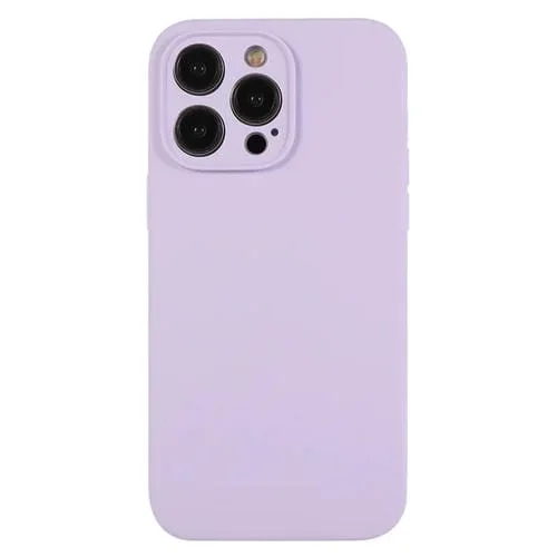 Funda para Teléfono iPhone 12 Pro Max Silicona Líquida Poro Fino (Púrpura Lila)