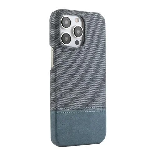 Funda para Teléfono iPhone 12 Pro Max Stitching Cloth Pu a Prueba de Golpes (Azul)