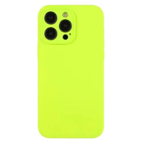 Funda para Teléfono iPhone 12 Pro Silicona Líquida Poro Fino (Verde Brillante)