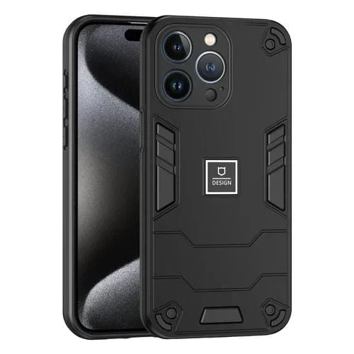 Funda para Teléfono iPhone 13 Pro 2 En 1 a Prueba de Golpes (Negro)