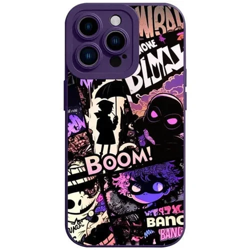 Funda para Teléfono iPhone 13 Pro Max Liquid Angel Eyes Bumbershoot TPU (Púrpura)