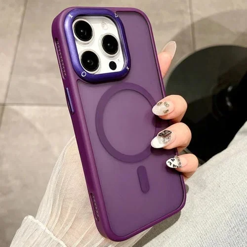 Funda para Teléfono iPhone 13 Pro Max Magsafe a Prueba de Golpes y Disipación de Calor (Morado)