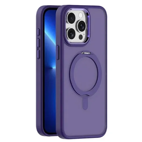 Funda para Teléfono iPhone 13 Pro Max Soporte Giratorio Magnético Magsafe (Morado)
