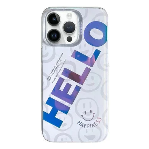 Funda para Teléfono iPhone 13 Pro TPU + PC con Patrón Colorido (Hola)