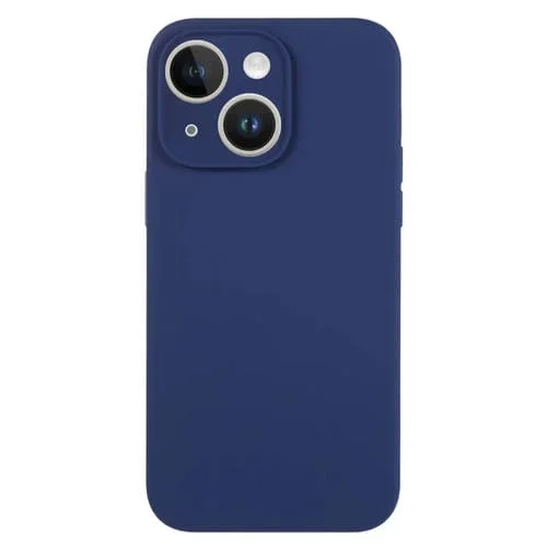 Funda para Teléfono iPhone 13 Silicona Líquida Poro Fino (Azul Real)
