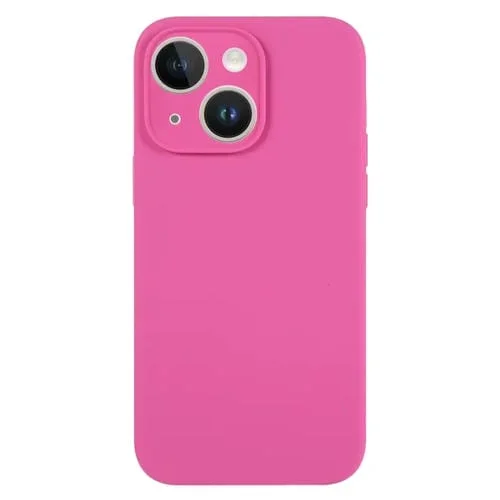 Funda para Teléfono iPhone 13 Silicona Líquida Poro Fino Color Puro (Pitaya)