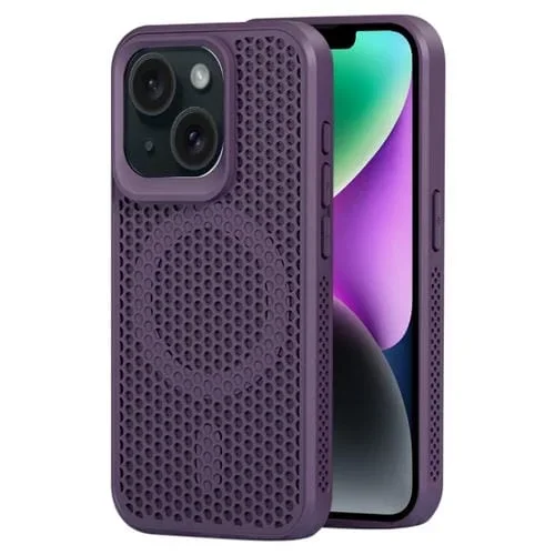 Funda para Teléfono iPhone 14 con Disipación de Calor Magnética Magsafe (Púrpura Oscuro)