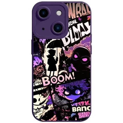 Funda para Teléfono iPhone 14 Plus Liquid Angel Eyes Bumbershoot TPU (Púrpura)