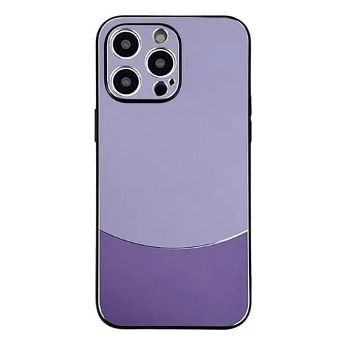 Funda para Teléfono iPhone 14 Pro Max con Marco de Silicona y PC Esmerilada a Prueba de Golpes (Púrpura)